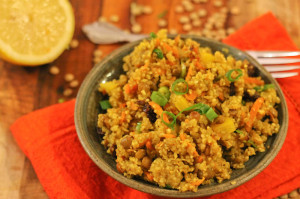 Curried Buckwheat and Lentils | Love & Zest