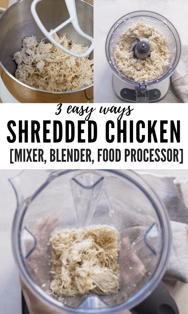 fastest way to shred chicken