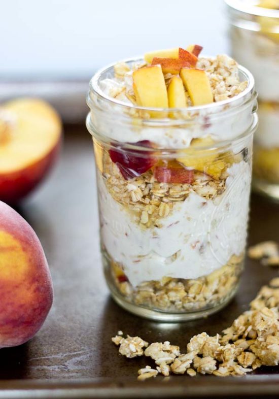 Peach Parfaits | Naturally Sweetened and Easy Meal Prep Recipe