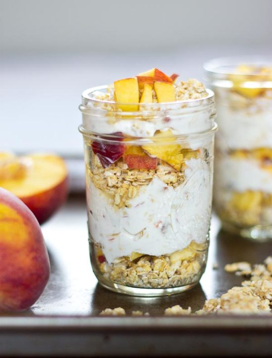 Peach Parfaits | Naturally Sweetened and Easy Meal Prep Recipe