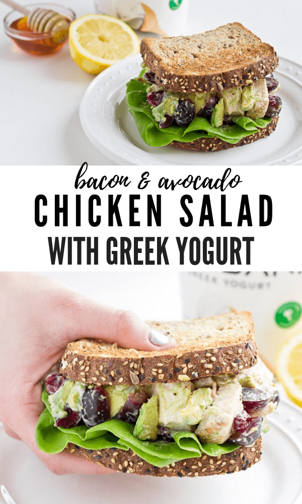 Bacon Avocado Chicken Salad | Healthy, Easy Lunch Recipe