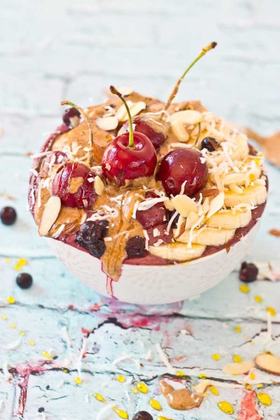 Almond Butter Acai Smoothie Bowl Recipe Love & Zest