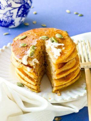 Gluten Free Pumpkin Pancakes | Love & Zest