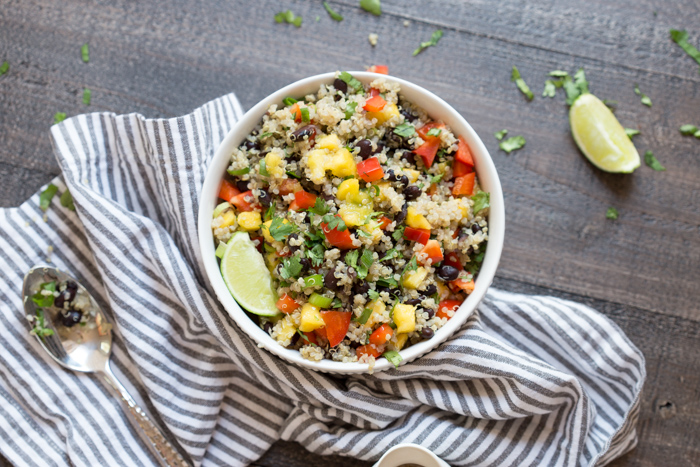 Hawaiian Quinoa Bowl | a vegetarian and gluten free meal or side dish