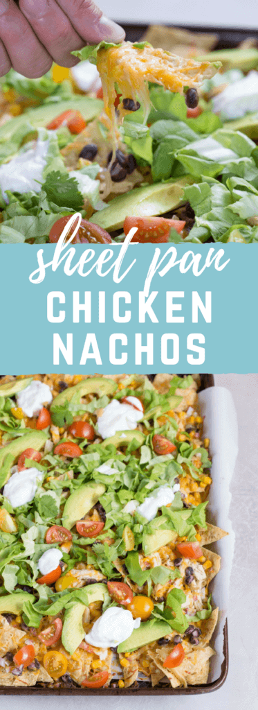 Sheet Pan Chicken Nachos 