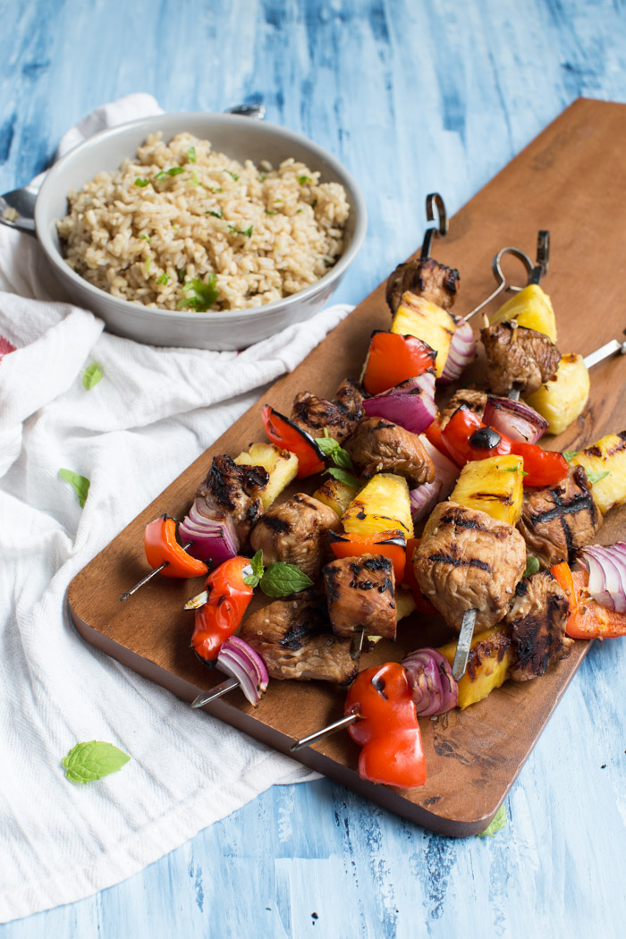 Hawaiian Turkey Kabobs | a healthy and easy recipe for the grill