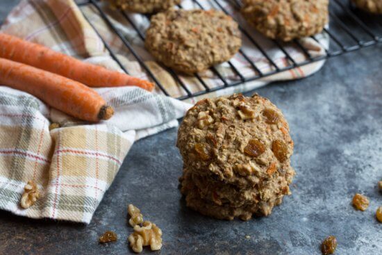 Carrot Cake Breakfast Cookies | Healthy Oatmeal Cookies