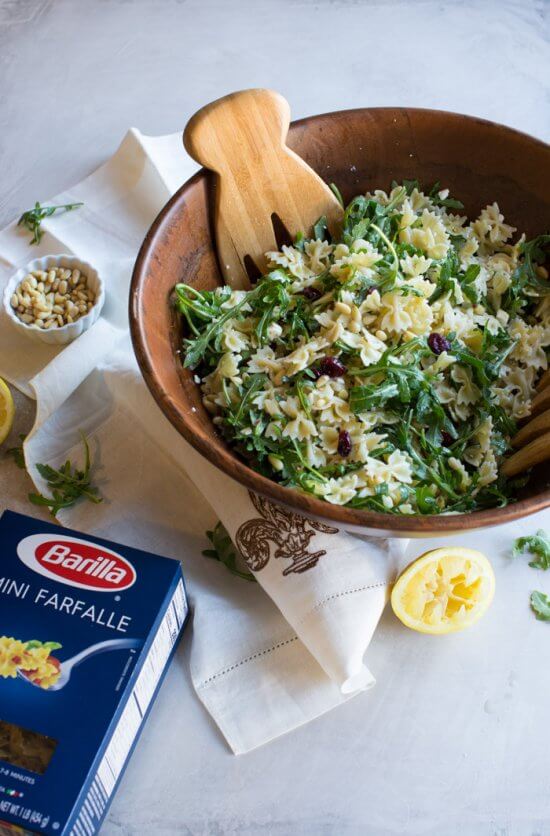 Lemon Arugula Pasta Salad A Simple Springtime Shower Recipe 0698