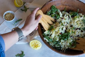 Lemon Arugula Pasta Salad A Simple Springtime Shower Recipe