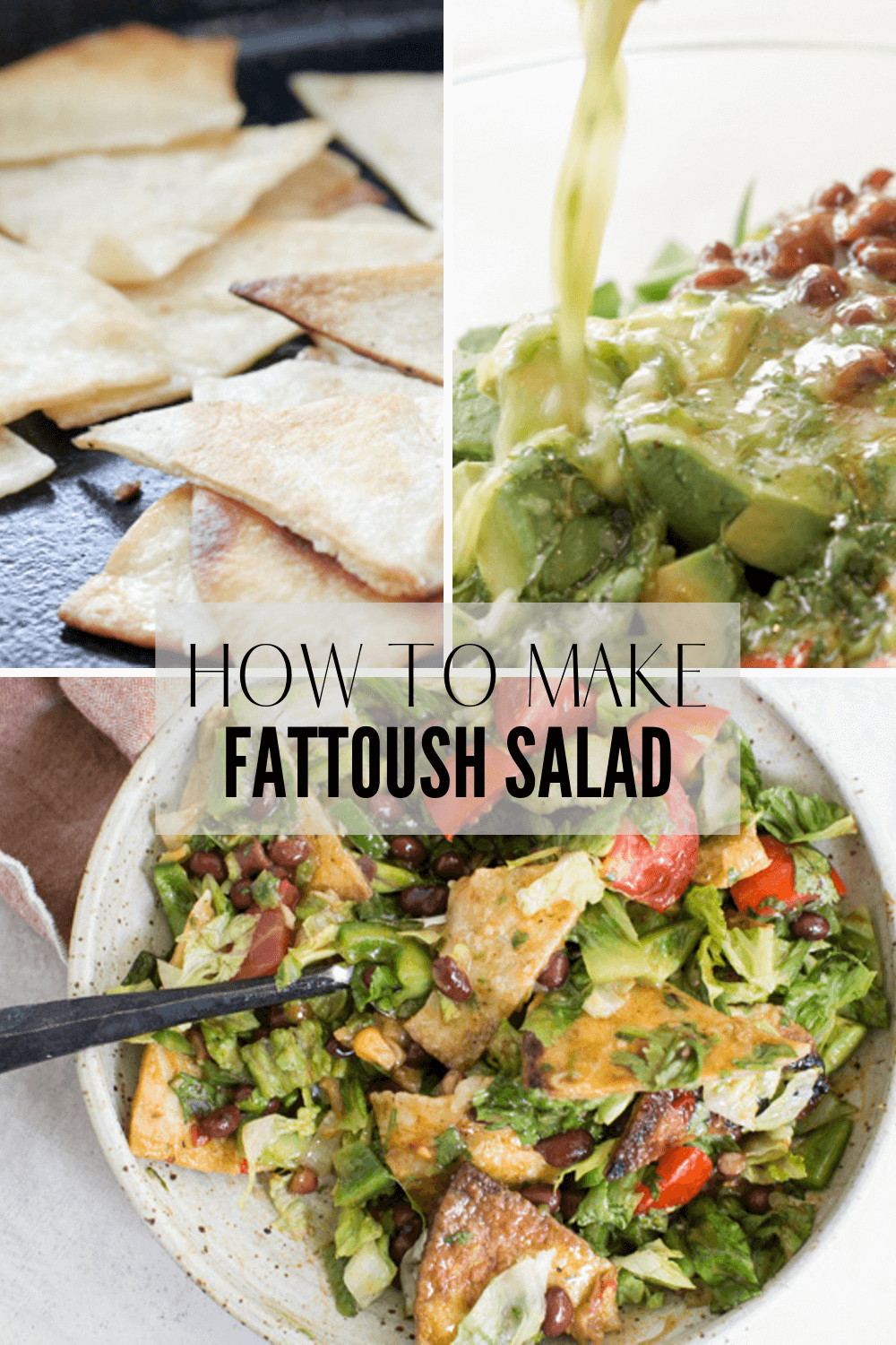 How to Make Fiesta Fattoush Salad with Cilantro Lime Dressing